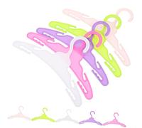 GARIOUANS 10 Piezas Mini Perchas Realistas para Muñecas Colgadores Pequeños para Casa de Muñecas Accesorios para Ropa de Niñas Simulación Detallada de Colgadores