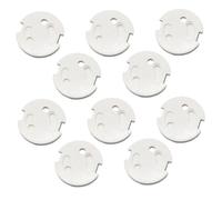 GARIOUANS 10 piezas Protector Enchufes Unidades Abs Cubiertas para Enchufe Francés con Adhesivo Fuerte Seguridad Infantil contra Choques Eléctricos