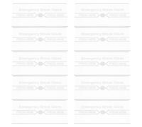 GARIOUANS 10 Piezas Tapa de Vidrio Transparente para Interruptor de Alarma contra Incendios, Repuesto Resistente al Calor, Paquete de 10 Unidades para Sistemas de Emergencia y Seguridad en