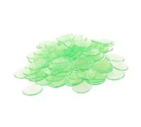 GARIOUANS 100 Piezas Fichas de Bingo Transparentes de Accesorios para Fichas de y Prácticas para Aprendizaje y Reuniones Sociales