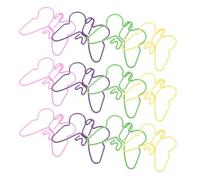 GARIOUANS 100 Piezas Unidades Clips Metálicos Sujetapapeles Decorativos para Estudiantes y Oficina Pinzas para Bolsas y Notas Regalo Original