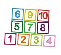 GARIOUANS 10hojas Pegatinas De Suelo Antideslizantes para Niño Niña con Números Decoración De Habitaciones Infantiles Diseño Divertido para Aprender Jugando