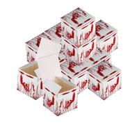 GARIOUANS 12 Piezas Cajas de Cartón para Halloween con Espeluznantes Cajas para y Galletas Reutilizables para Reuniones Familiares Fiestas Escolares y Celebraciones la Oficina