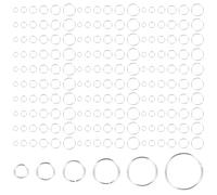 GARIOUANS 120 Piezas Anillas de Unión de Cobre Plateado para Conectar Collares Pulseras Pendientes Llaveros Accesorios DIY de Joyería