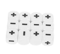 GARIOUANS 12piezas Dados Aritméticos para Enseñar Matemáticas Accesorios Educativos De Cálculo Matemático Juguetes Didácticos para Aprender Contar Dados Signos De Operación para Aprendizaje