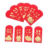GARIOUANS 18 Piezas Sobres Rojos Chinos Grandes Paquetes Dinero Año Lunar Decorativos para Festival y Cumpleaños Tradicional Año Dragón Bolsas Rojas para Regalos y Suerte