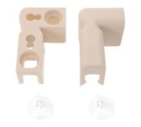 GARIOUANS 2 Juegos Conectores para Cercado Infantil con Ventosas Fijaciones de Plástico para Paneles de Kit Completo para Montaje Seguro y Compatible con Diversas Marcas