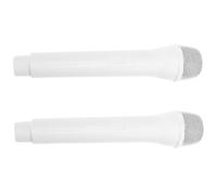 GARIOUANS 2 Piezas Accesorios de micrófono de simulación Vlogs pequeño micrófono de Juguete pretendiente Pretender Fiesta micrófono Falso utilería de micrófono de simulación AbS