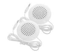 GARIOUANS 2 Piezas Altavoces Portátiles Mini con Jack para Reproductor y Teléfono Diseño Compacto para Viaje y Almohadas