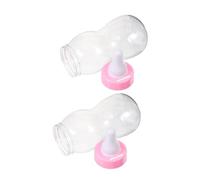 GARIOUANS 2 piezas Biberón de Plástico Rosa para Dulces y Hucha Grande para Fiesta Shower Decoración para Bebés Pack Unidades