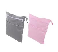 GARIOUANS 2 Piezas Bolsa Pañales Reutilizable Unidades Pouch Portátil para Almacenamiento de Pañales Mojados y Secos Diseño Doble Cremallera para Viajes Playa y Guardería