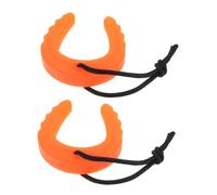 GARIOUANS 2 piezas Cuñas de Puerta C Naranja para Seguridad y Prevención de Accidentes Soporte Antipinchazos Fácil para Vías de Emergencia y Cuerpos de Seguridad de Unidades