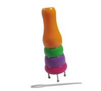 GARIOUANS 2 Piezas Herramienta de Profesional de Abs Compacto y Ligero para Hilo de Lana y Algodón Kit para Manualidades DIY para Tricotin y Crochet Color Aleatorio