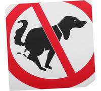 GARIOUANS 2 piezas Letreros de Resistentes la para Jardín Señal de Advertencia de Prohibición de Orinar y Defecar Perros de Unidades Fáciles de Instalar para Parques y Exteriores