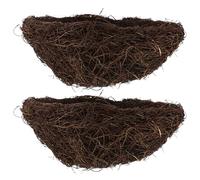 GARIOUANS 2 Piezas Nido de pájaro para Dormir Nido de reproducción de pájaros decoración de Jaula casa Naturales periquitos de Loros de cría de Loros Coffee