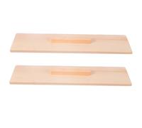 GARIOUANS 2 Piezas Tapas de Moldes de Madera de Pino Natural para Manualidades DIY de Cubiertas Reutilizables para Moldes de Jabón y Tostadas Ligeras y Fáciles de Limpiar Regalo para