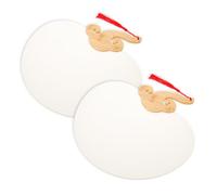 GARIOUANS 2 Piezas Ventilador Decorativo Blanco para Graffiti Abanico Diy para Pintura Infantil y Manualidades para Decoración