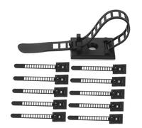 GARIOUANS 20 piezas Unidades Bases Adhesivas para Cables Autoadhesivas Organizador Plástico Resistente para Gestión de Cables Hogar Oficina y Automóvil
