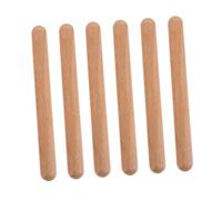 GARIOUANS 3 Pares Claves de Madera Instrumento de Percusión para Principiantes Desarrollo del Ritmo y Musical