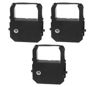 GARIOUANS 3 Piezas Cinta de Tinta Negra para Reloj de Tiempo Tp10 con Instalación Segura y Diseño Protector, Compatible con Máquinas de Asistencia en Oficinas