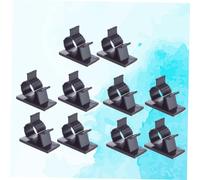 GARIOUANS 30 piezas Clips de Cable Ajustables con Adhesivo Fuerte Organizadores de Cables Negros para Oficina y Hogar