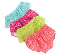 GARIOUANS 4 Braguitas para Muñecas de 18 Pulgadas Ropa Interior Pequeña de Tela Ligera en Colores Vivos Accesorios para Muñecas de Juego y Decoración Pack de 4 Unidades