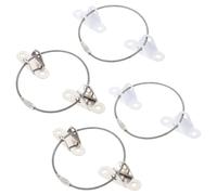 GARIOUANS 4 juegos Cintas de Seguridad Antivuelco para Muebles de Protección Infantil Instalación para Armarios Estanterías y Televisores Color y Acero Inoxidable