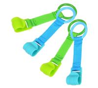 GARIOUANS 4 piezas Anillos Colgantes para Bebés de para Aprendizaje de Caminar Anillos de Tirar para Cuna Material Seguro la Coordinación y Habilidades