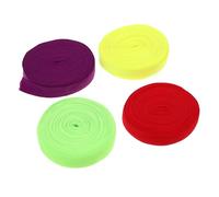 GARIOUANS 4 Piezas Cinta Elástica de Nylon para Costura Banda Plana para Manualidades y Ropa Accesorios Diy para Cinturas Puños y Decoración de