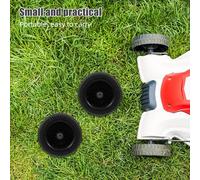 GARIOUANS 4 Piezas Ruedas de Repuesto de Goma para Cortacésped, 7 Pulgadas con Eje y Rodamiento, Diámetro de Orificio 8 MM, Paquete de 4 Unidades, Resistentes para Carritos de Jardín y Uso