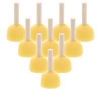 GARIOUANS 40 Piezas Pinceles de Esponja para Pintar con Mango de Madera Aplicadores de Espuma de Brochas Reutilizables para Manualidades y Arte Infantil para Pinturas Acrílicas y Proyectos