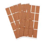 GARIOUANS 48 piezas Etiquetas de Corcho Impermeables y Portátiles Adhesivos Multiusos para Contenedores y Cajas Pegatinas Resistentes para Organización Cocina Oficina y Escritura Duradera y