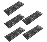 GARIOUANS 5 Hojas Pegatinas Adhesivas para Teclado Ruso Negras con Letras Compatibles Universalmente con Ordenadores y Portátiles Fáciles de Instalar Residuos Accesorio para Teclado