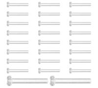GARIOUANS 50 Cierres Transparentes para Pendientes Tubo Interno de 0,75 Mm, Protectores Antialérgicos para Joyería Diy, 50 Piezas para Fabricación y Reparación de Pendientes Seguros