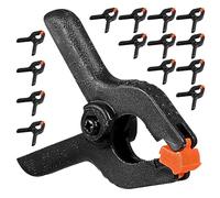 GARIOUANS 50 Piezas Abrazaderas de Resorte de Plástico Pequeñas de Clips Resistentes para Manualidades Soporte de Fondo Carpintería y Estudios Fotográficos