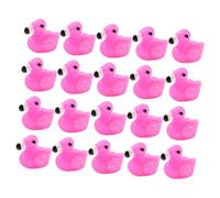 GARIOUANS 50 Piezas Mini Flamingos de Resina para Decoración de Jardín y Casa de Muñecas Figuras Pequeñas para Manualidades DIY Adornos de Fiesta y Micro