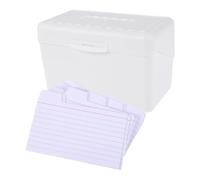 GARIOUANS 50 Piezas Note Cards Lined Flashcards With Storage Box Portable Index Cards Bulk For Vocabulary Practice Categorization Speech Study