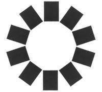 GARIOUANS 50 Piezas Paños de Pulido Doble Cara para Joyas Unidades Paño Negro de Microfibra para Limpiar y Restaurar Brillo Collares Anillos y Pulseras Elimina Manchas y Plata Delicada