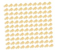GARIOUANS 500 Piezas Pinzas Metálicas para Cintas Abrazaderas para Cordones de Cuero y Cierre de Puntas Kit para Fabricación de Pulseras y Collares Accesorios de Joyería Color Dorado