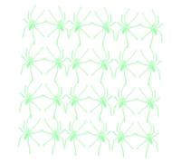 GARIOUANS 50piezas Arañas Falsas Glow in The Dark para Halloween Accesorios De Fiesta De Terror y Bromas Decoraciones Espeluznantes para Escenarios De Halloween