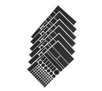 GARIOUANS 6 Piezas Adhesivas Reguladoras de Luz Pegatinas Bloqueadoras para Electrónica Protección Visual y Energético para Routers y Dispositivos Negro