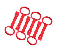 GARIOUANS 6 piezas Anillas para Cunas y Parques Accesorio Seguro para Caminar Niña Ayuda Desarrollo Motriz Anillas para Bebés y Andadores Color Rojo