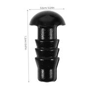 GARIOUANS 600 Piezas Ojos de Seguridad Negros Arandelas para Manualidades para Hacer Muñecas y Peluches DIY Accesorios para Juguetes de Peluche y Amigurumi
