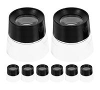 GARIOUANS 8 Piezas Lupa Cilíndrica Material Abs y Diseño Ergonómico para Joyería Aumento 10x Manejo Cómodo para Reparación E Inspección de Relojes