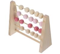 GARIOUANS Ábaco de Madera para Pequeño, Juguete Educativo para Contar, Herramienta de Aprendizaje Matemático, Diseño en Color Original Madera Natural, Adecuado para Desarrollo Cerebral