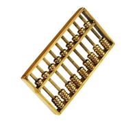 GARIOUANS Ábaco Mini De Latón Retro para Niños, Juguete Educativo De Cálculo Matemático Compacto, Manualidad Didáctica para Aprendizaje y Decoración del Hogar, Pieza Única