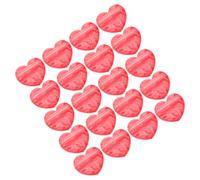 GARIOUANS Bolsas Autosellantes en Forma de Corazón Rojas para Joyas, 20 Unidades, Pequeñas Bolsas Organizadoras para Collares, Pendientes y Anillos, Embalaje Decorativo Transparente