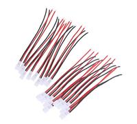 GARIOUANS Cable de Conexión de Batería Ph20 de Silicona Ultra Flexible 20 Piezas 10 Conectores Macho y 10 Conectores Hembra Resistente a Altas Temperaturas para Coches Aviones y