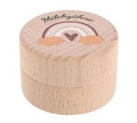 GARIOUANS Caja de Dientes Niña de Madera UV Compartimentos Organizadores, Diseño Portátil y Seguro para Almacenamiento y Recuerdo de Dientes Perdidos, Obsequio para Shower