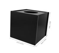 GARIOUANS Caja de lotería recipiente llave boletos de juego oferta cajas para con titular del boleto de de favor de fiesta urnas de polivinilo Negro